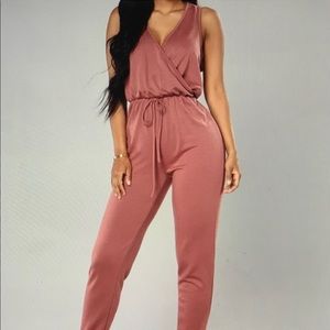 Tough Chick Surplice Jumpsuit
